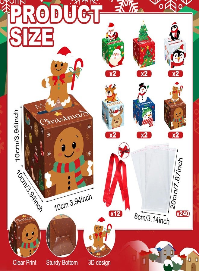 Cholemy 12pcs Christmas Money Box for Cash Pop up Christmas Money Holders for Cash Gift DIY Surprise Merry Pull Box Kit with Seal Bags for Xmas Holiday Birthday(Casual Style) - Image 4